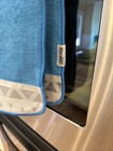 Lot 2 Norwex Kitchen Bathroom Bath Hand Towel Marine Blue Microfiber Baclock  50