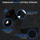 Weight Lifting Straps Wrist Support Padded Neoprene Gym Cross Training Hand B   