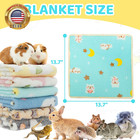 Guinea Pig Bedding Mat 6 Pack  Soft Fleece Small Pet Blankets                               