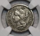 Ngc Pf-45 xf-45 1884 Nickel Three Cent Piece  Clearly A Business Strike Specimen