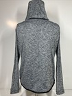 Nwt Thefreeyoga Gray Athletic Workout Quarter Zip Hooded Jacket Womens Sz M