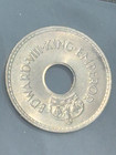 Scarce 1936 Fiji 1 Penny Cent Abdicated King Edward Viii Donut Shaped Coin