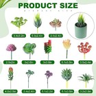  100 Pieces Succulents Plants Artificial Fake Succulents Bulk Cute Style