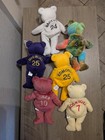 Salvino   s Bamm Beano   s Mlb 6 Plush Lot Nwt A-rod Mcgwire Chipper Pudge Tino