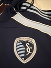 Adidas Mls Sporting Kansas City Mls Travel Hoodie L Je5543 Soccer Training Nwt