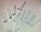 10pc Package Clear Faux Crystal Rhinestone Wedding Bridal Prom Hair Pins