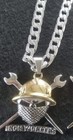 Ironworkers  Necklace With Pendant  Stainless Steel 316l Unique Gift