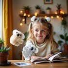 Gray And Khaki Koala Stuffed Animal 1 Count  pack Of 2   Beigegray