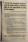 Robert F  Kennedy Flier 1968 Campaign   free Shipping 
