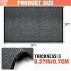 Myfamirea Commercial Floor Mat 3  X 5  Extra Large Front Door Industrial Rug    