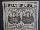 1883 Professor Baker s  belt Of Life  Quack Medicine Cures Gout Rheumatism Ad