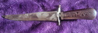 Vintage Hand Carved Wood Handle And Sheath Dagger 9 Inch Knife From India