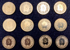 Switzerland Twelve Coins Rare Set Of 5 Rappen Year 2008 To 2019 Unc World Coins