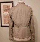 Banana Republic Factory Womens Size M Military Style Cotton Jacket Tan Unlined 