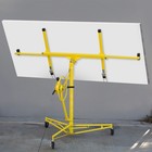 16  Ft Drywall Lift Rolling Lift Up Panel Hoist 150lbs  W  Caster Wheel  Yellow