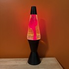 Vtg Original Lava Lite Lava Lamp Blood Red Wax   Clear Water Works