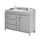 South Shore Cotton Candy Gray Changing Table
