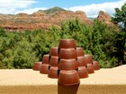  10 Red Rock Sedona Vortex Pucks - Orgonite   Tower Busters -  Orgone Generator   
