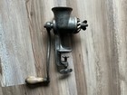  antique  Meat Grinder   Food Chopper Universal Number 1 - Cast Iron   Wood