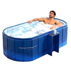 Portable Bathtub For Adult 59  Large Collapsible Cold Plunge Bathtub Foldable No