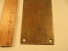 Antique Solid Brass Push Plate For Interior exterior  Door 3 Inches X 12 Inches 