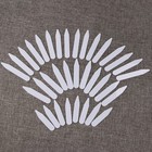 200pcs Reusable White Nylon Collar Stays Collar Bone Stiffeners For Shirts