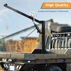 Pickup Truck Bed Jib Crane Hoist Truck-mounted Lifting Crane 360   Swivel 1000 Lb