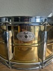 Pearl Sensitone Custom Alloy Brass Shell Snare Drum With Case
