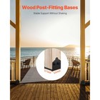 2 Pack 6x6 Post Base Brackets Wood Fence Post Anchor Inner Size 5 9x5 55 Inch