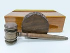 Unique Design Gavel And Block Set - Gift For Judge Lawyer Or Auction Enthusia   