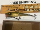 Vintage Early Wood Paw Paw Jointed Pike Minnow With Box Tackle Box Find 