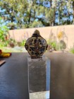 Asian Vintage Opium Bottle Silver Filigree Ceramic Hand Painted