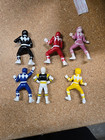 1996 Mmpr 3  Pvc Mini Figures Set Cake Toppers Rare Power Rangers Set Of 6
