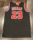    new Chicago Bulls Michael Jordan Jersey Mj Black Throwback Hardwood S-xxl  23