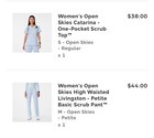 Figs Women s Light Blue Scrub Set Catarina Top Livingston Pant- Open Skies