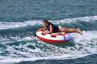 Airhead 1-2 Person Hot Shot Towable Tube For Boating Red White