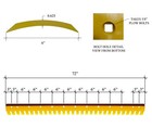 5d-9553s  T66703s - 6ft Heat Treated Curved Serrated Grader Blade - 5 8 x6 x72 