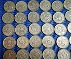 Lot Of   52   Coins Mexico 25 Centavos 1950 Scale Balanza Silver  Km 443