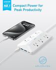 Anker 20w Usb C Power Strip 300j Flat Plug 6 Ac Outlet 5ft Desk Charging Station