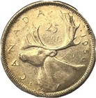 1956 Canada 25 Cents Coin Silver  - Combined Shipping - Lot C35