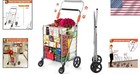 Extra-large Basket Grocery Cart With Swivel Wheels