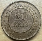 1889 Brazil 20 Reis Coin - Unc  grade