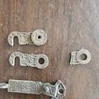 9 Pc Lot Shutter Latch   Keeper Eastlake Cast Iron Victorian Cabinet Hardware
