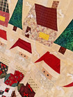 Handmade Christmas Patchwork Quilt 82  X 58   Multicolor Multipattern Holiday