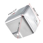 Metal Box Corner Protectors Edge Guard Protector 35x35x35mm Silver Tone 12pcs