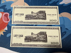 Lady Gaga Jazz   Piano Dollar Bill Confetti Set Of 2 Mgm Las Vegas 2024