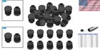 Round Hole Plug Inserts For 1 2  Tubing - 40 Pcs Black Caps For Furniture
