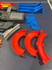 Hot Wheels - Track Builder - Total Turbo Takeover Set Incomplete With Extras