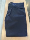 Boss Delaware Men   s Black Dress Pants 34x32 Flat Front 5-pocket Solid Navy