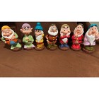 Vintage Walt Disney Seven Dwarfs Bundle Lot Of 7  Rubber Squeaker  Toy